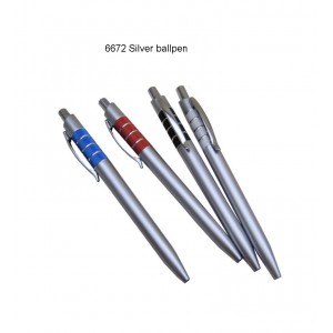 6672 Silver Ballpen